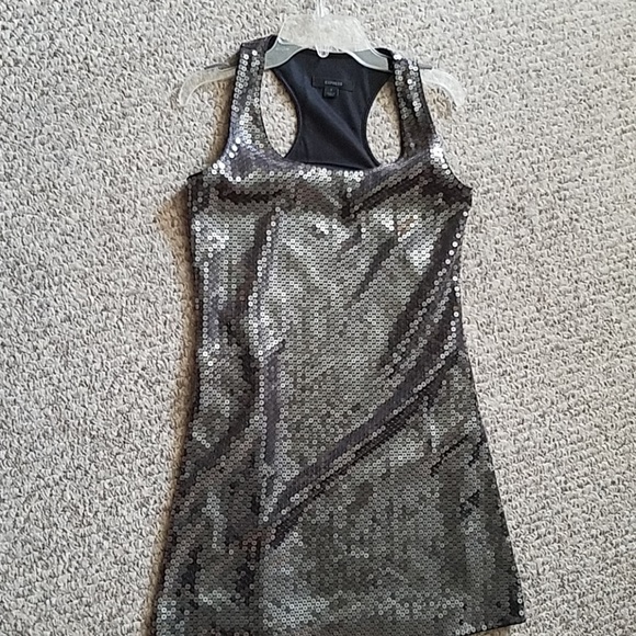 Pewter sequence racerback dress - Picture 3 of 7